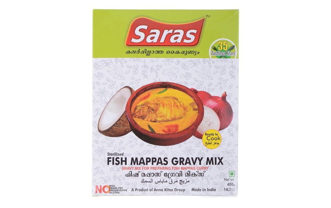 Saras Sterilized Fish Mappas Gravy Mix    Box  400 grams